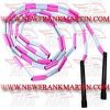 Skipping Jump rope with beads White Pink FM-920 b-86 Skipping Jump rope with beads White Pink FM-920 b-86
